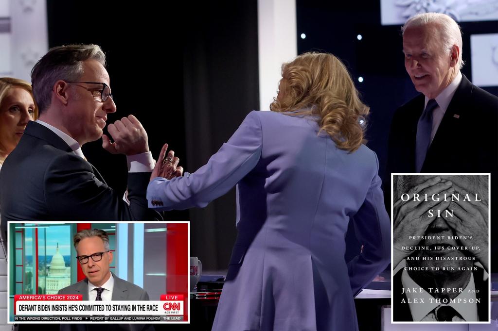 CNN Jake Tapper co-authors new co-authors for 'covering' the fall of Ex-Prez Biden-Based as they were previously removing ages concerns