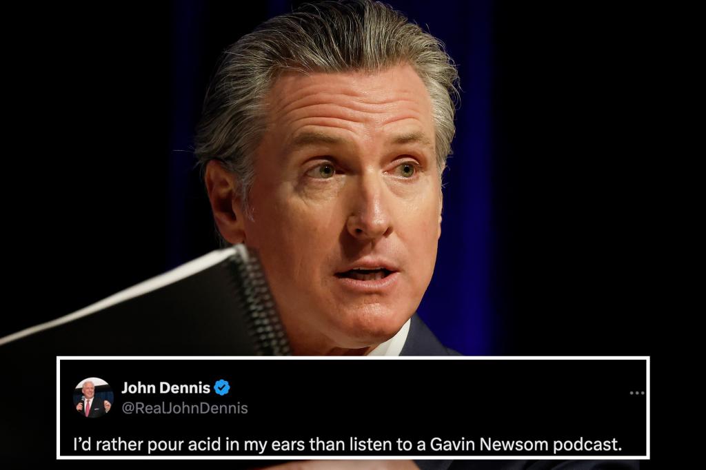 Social media explodes 'gas ignition' Gavin Newsom after he announces the new podcast: 'Rather pour acid into my ears'